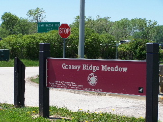 Grassy Ridge Meadow entrance sign